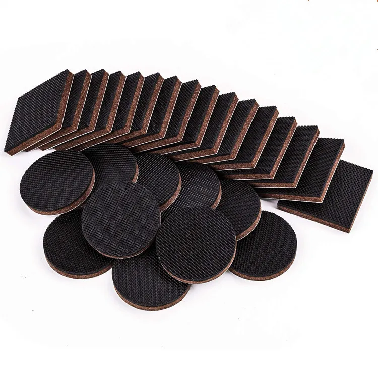 Wood Furniture Floor Protectors Self Adhesive Anti Skid Furniture Pads Non Slip Rubber Furniture Grippers