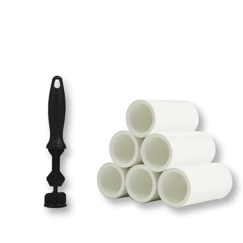 Stock 60-Layer 10cm Eco-Friendly Plastic Lint Roller Manual Pet Hair Remover Dust & Degerming Mite Removal Harmless Material