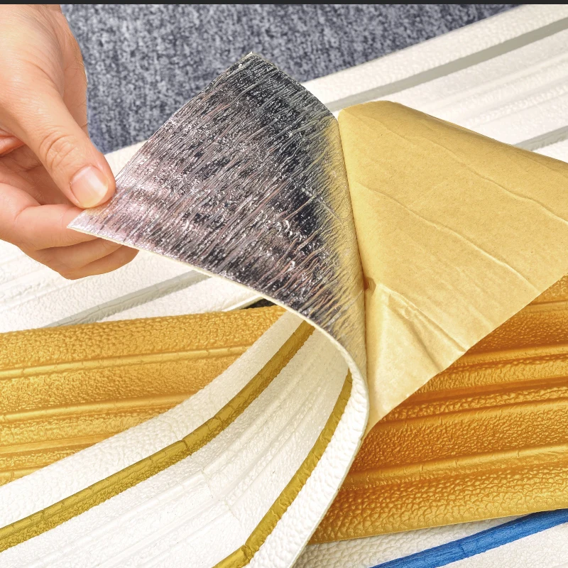 Modern Repositionable Wall Border Home Decoration Multiple Color Peel and Stick Flexible Oil-Proof Wall Cladding Wallpaper