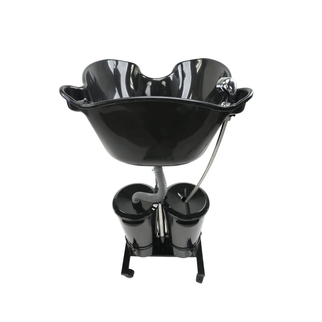 Barber shop hair salon dedicated portable standing mobile shampoo basin adjustable shampoo sink