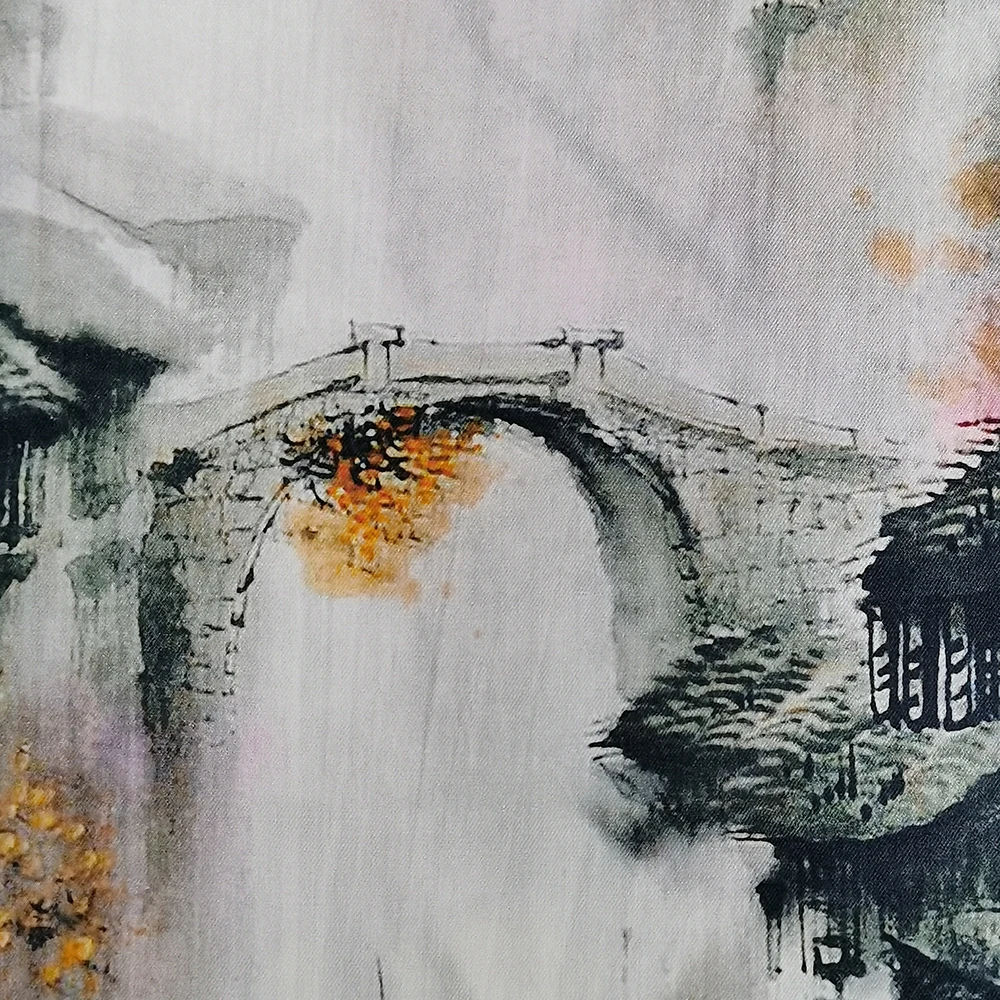 Экологически чистый новый материал, цифровая печать, тканый многоцветный узор, опционально 100% проволочная ткань