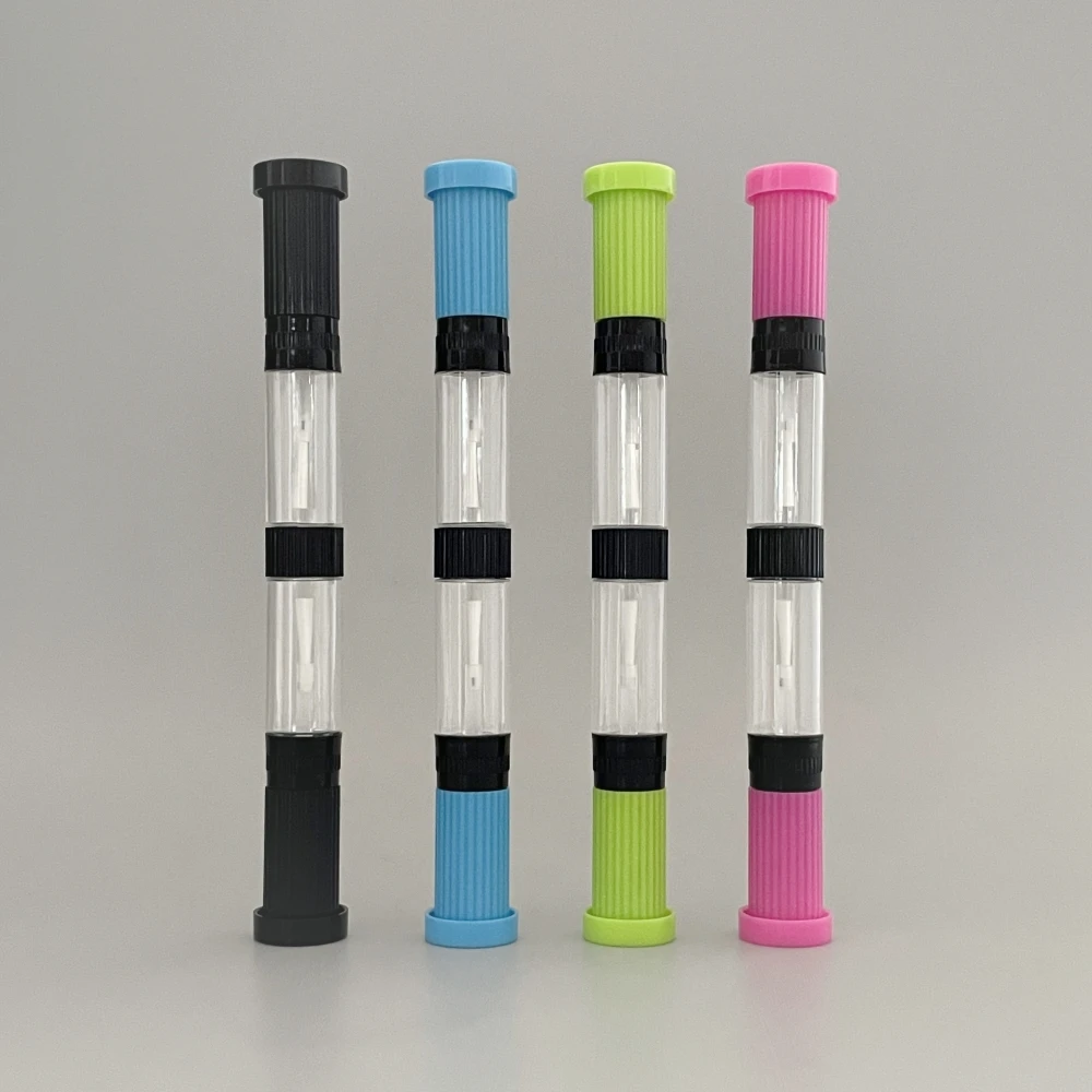 Customization 3 in 1 Empty Nail Art Pen with brush Scratch Repair painting pen 11ML double point plastic soft squeeze bottle