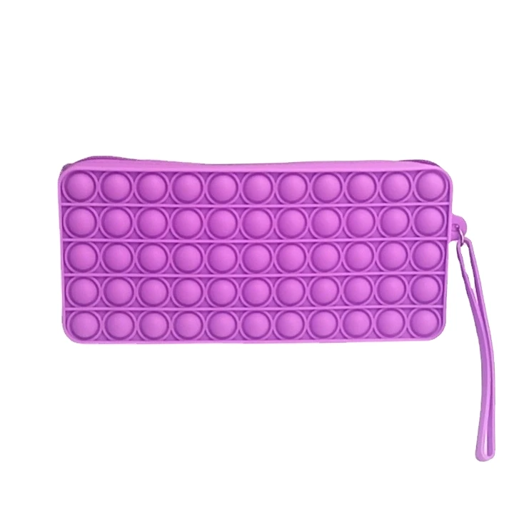 Push bubble silicone fidget toy purse kids pop it purse