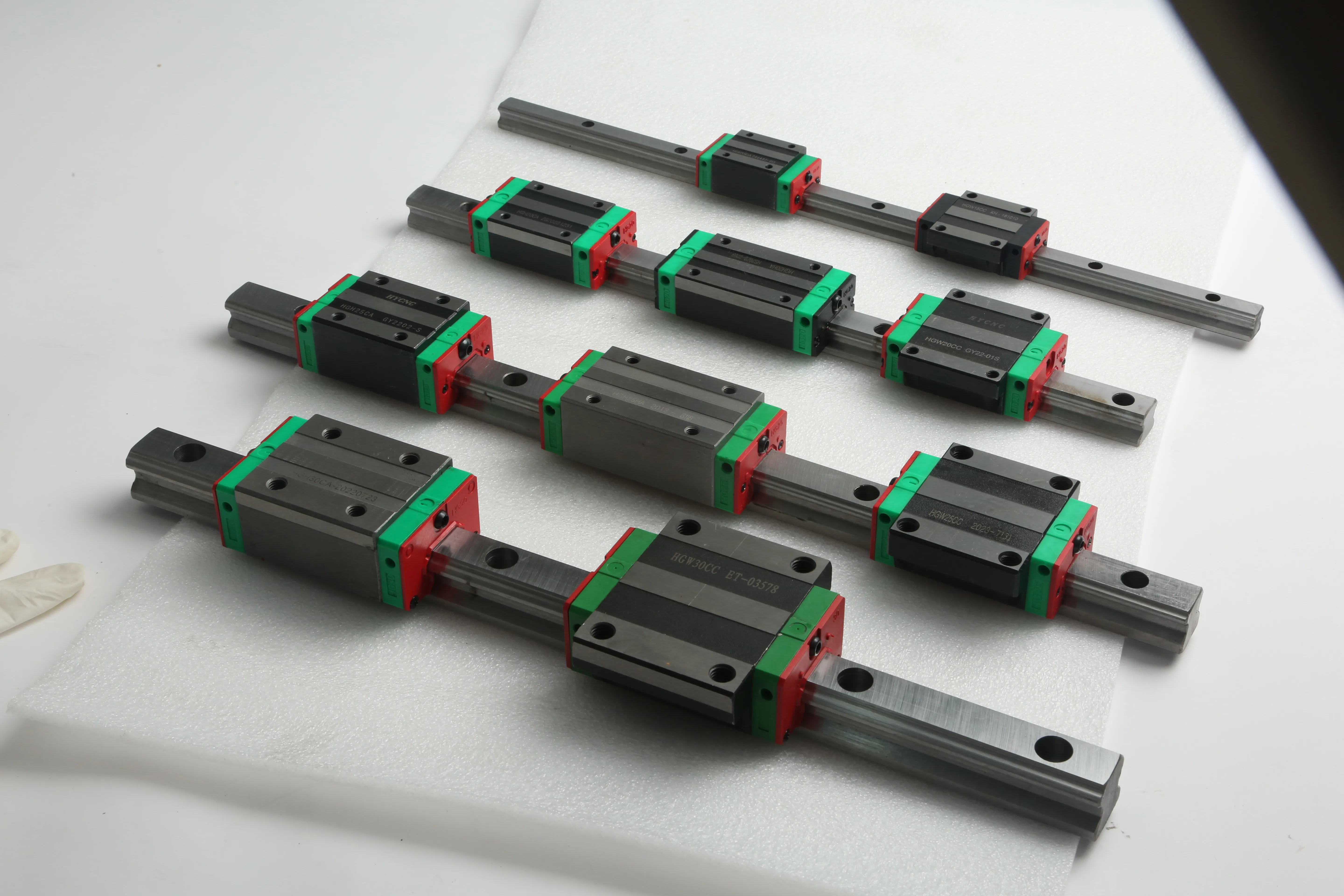 HYCNC Replace Hiwin cnc linear guide rail and slider block linear guideway for Engraving Machine laser machine