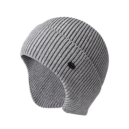 Keep warm winter women Knitted Acrylic long ear muff beanie hat