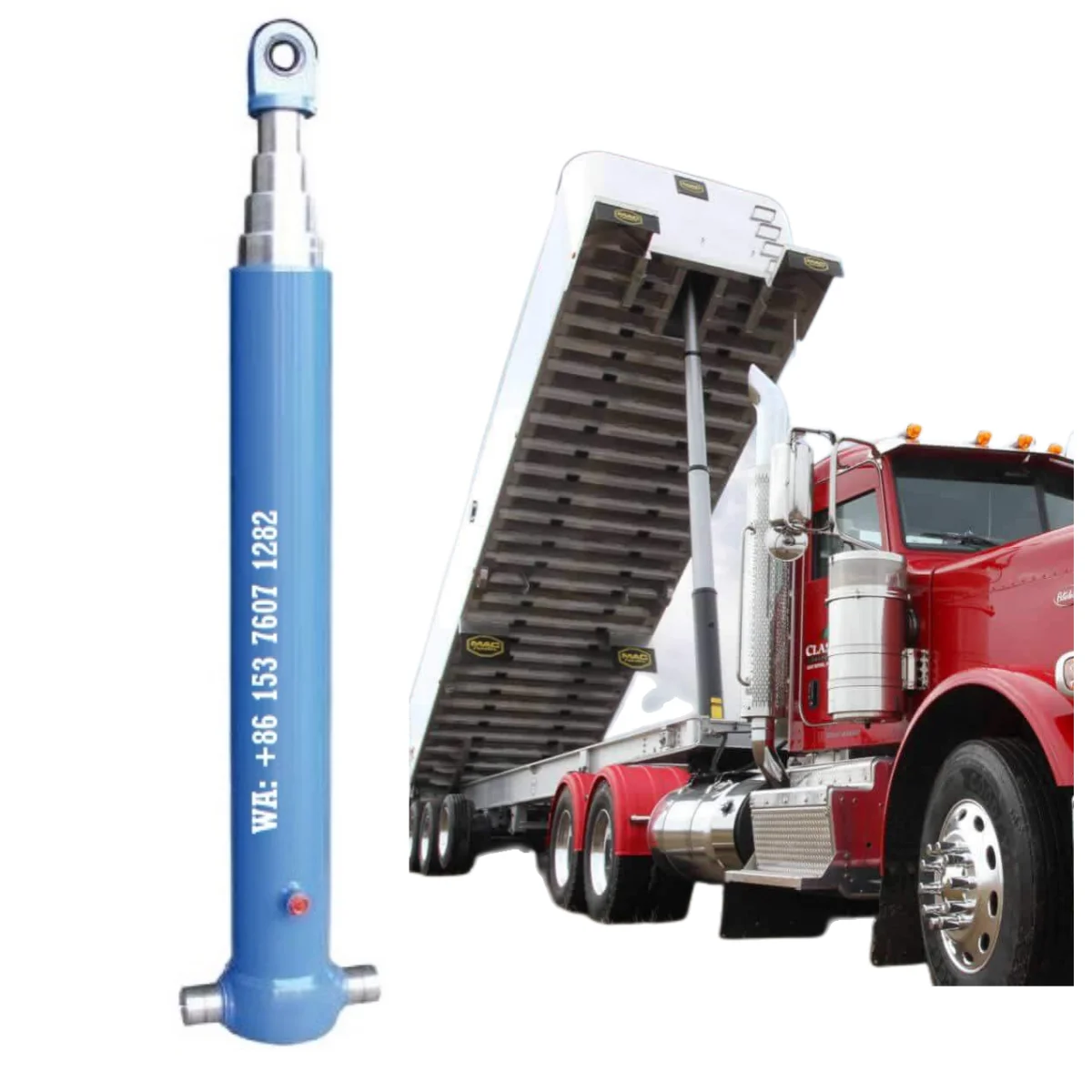 Multi Stage Push Pull Plate Garbage Truck Sanitation Vehicles Hydraulic Cylinders