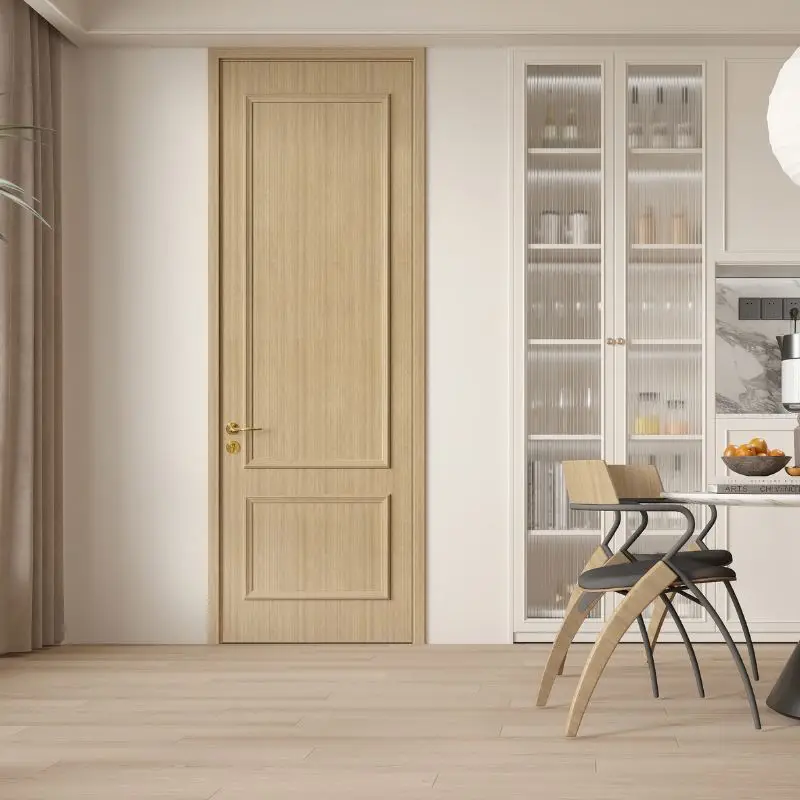 OPPEIN Outswing Design Solid Wood Arch Unique Opening Method Full of Personality Interior Doors with Frame Hpl