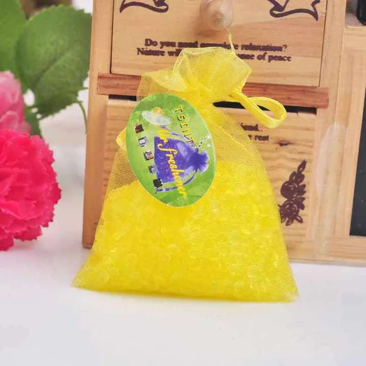 Nature Aromatic Fragrant Custom Mini Air Freshener Diffuser Bag Beads Scebt Sachets Car Air Fresheners