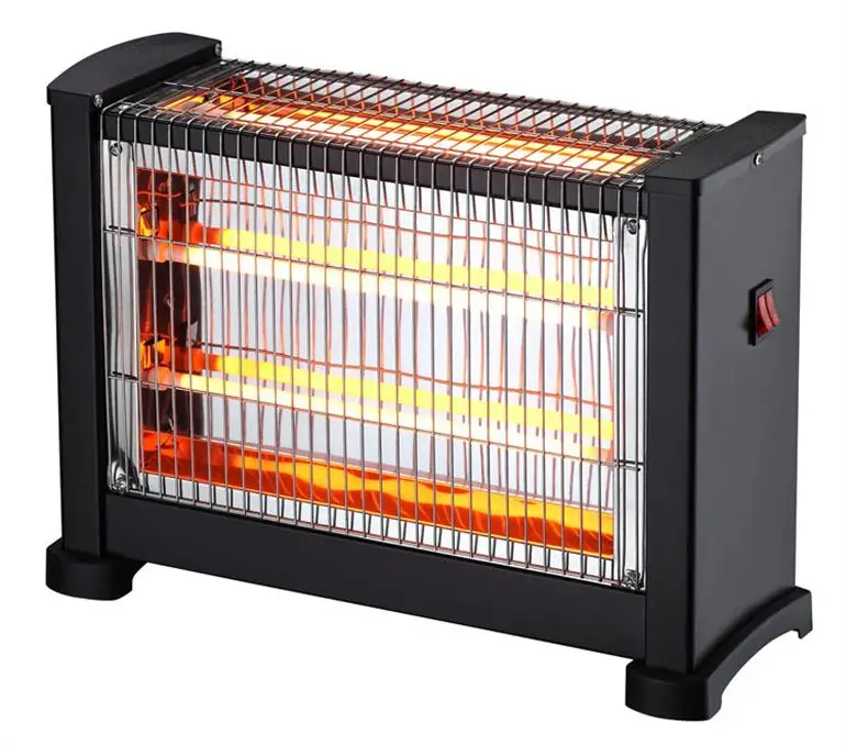 2000W Portable Space Heater, for Room with Castor and Safety Switch/