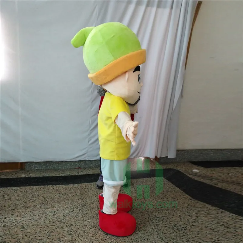 Custom Cartoon Boy Girl Mascot Costume XL Halloween Carnival Character Suit Helmet Printed EVA Holiday Promotion