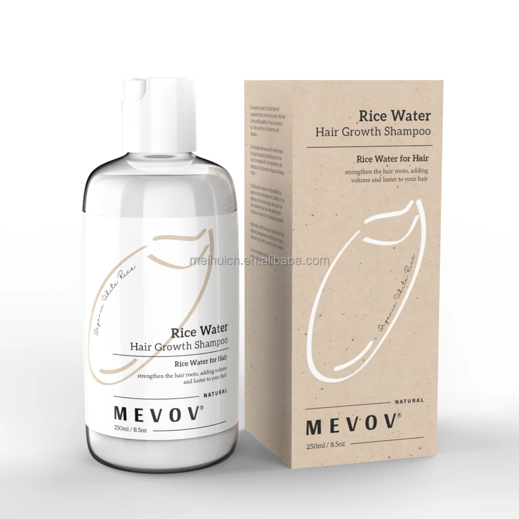 Private Label Shampoo Natural Rice Wash Water Hair growth Anti Hair Loss Shampoo And Conditioner Treatment Set Rice Water