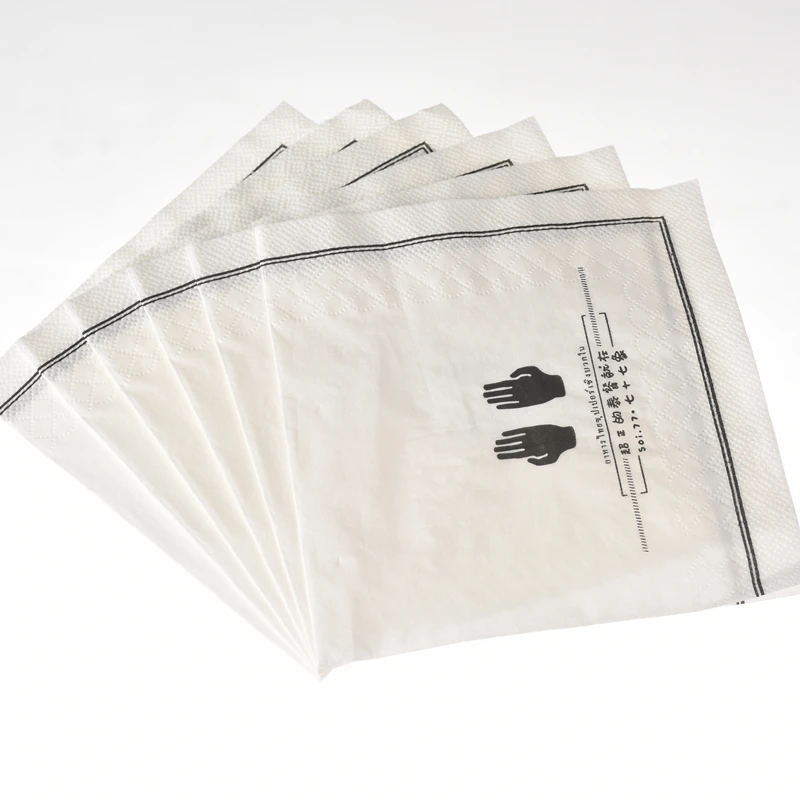 Китай, самый дешевый бренд, качественные черные красочные одноразовые барные салфетки с логотипом