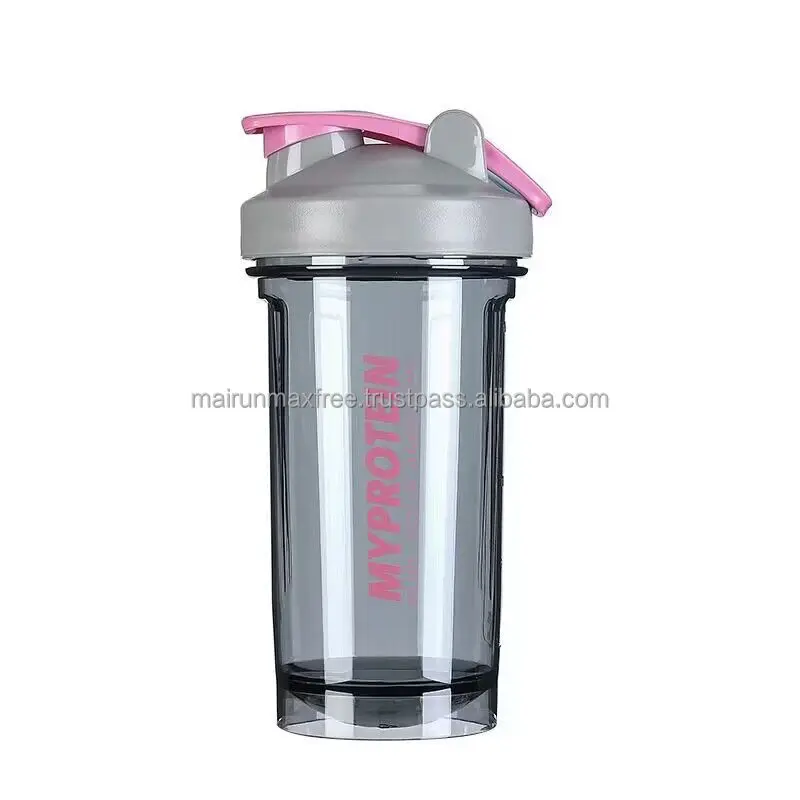 Custom Blender Plastic Classic Workout Clear Protein Shaker Bottle for GYM Fitness 500ml