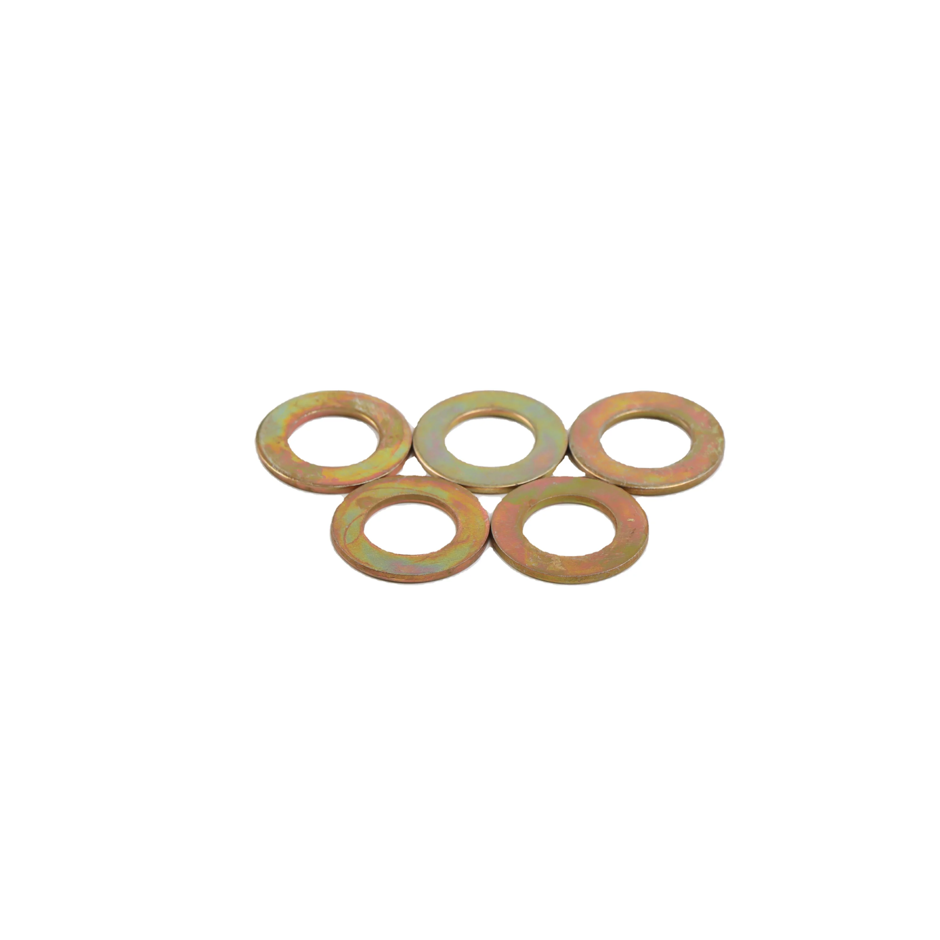 Hebei manufacturer Din 125  Yellow Zinc Plated flat washer