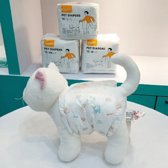 High Quality Pet Cat 60x90 Male Disposable Pack 50 Dog Diaper