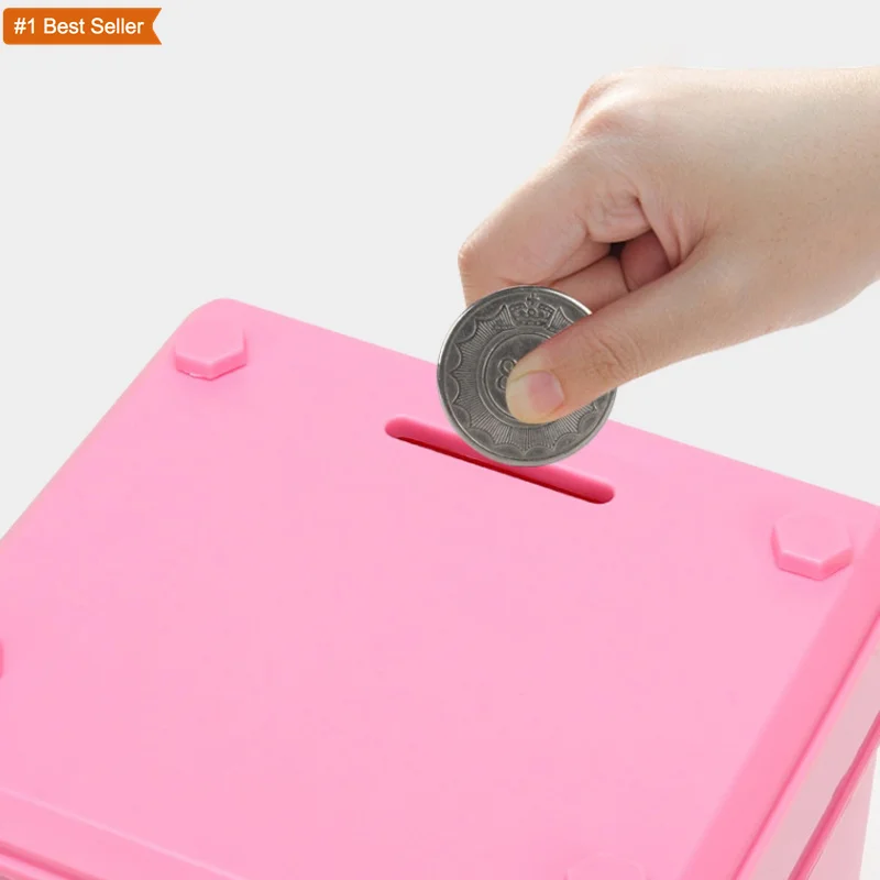 2022 Hot Selling Product  Electronic Piggy Bank Safe Money Box Children Digital Coins Cash Saving Safe Atm Piggy Bank