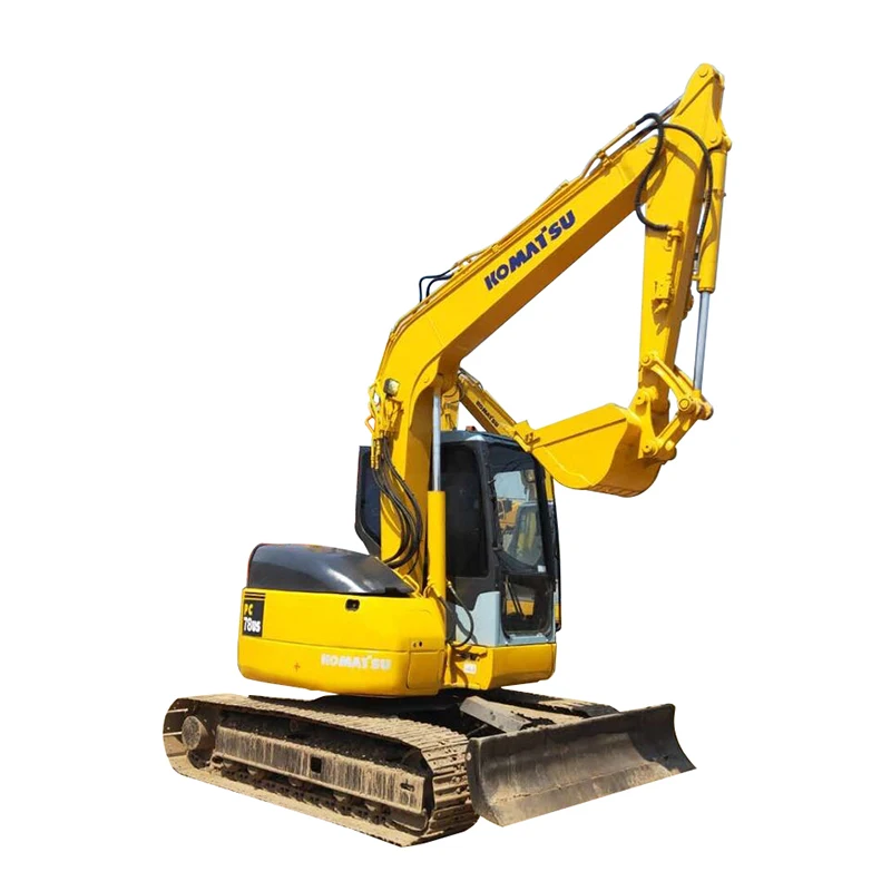 7 ton used  mini small excavator Komatsu PC70 PC75 PC78 compact crawler digging machine for sale