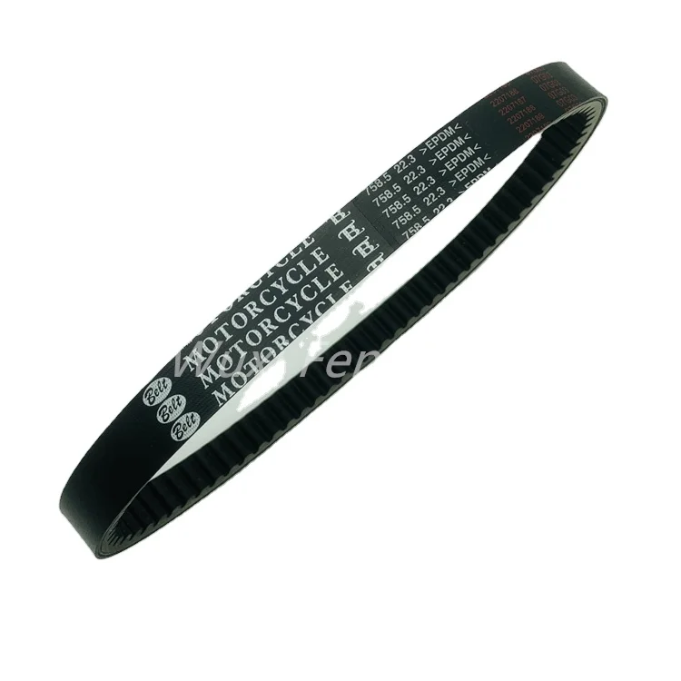 Motorcycle Belt Drive Corrosion Resistance Motorcycle Drive belt for ATV200  GY6200 758.5 22.3