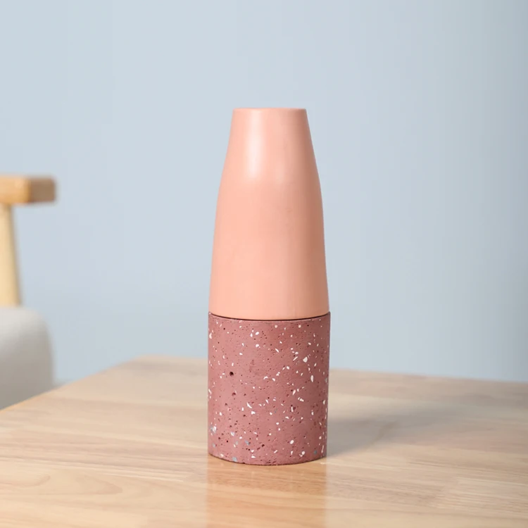  Роскошные украшения terrazzo свадебное украшение ваза для бутонов/недорогие керамические вазы домашнего