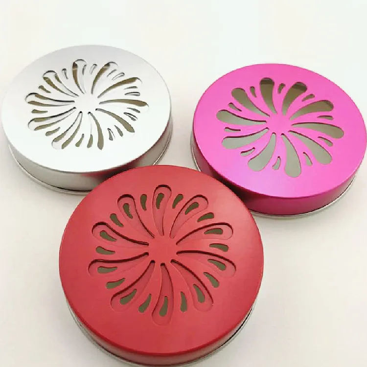 Custom Air Fresheners Reed Diffuser Bottle Accessories 28Mm Aluminium Plastic Lid Diffuser Bottle Cap With Hole