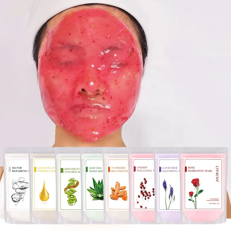 Private Label Custom Skin Care Soft Powder 100g Facial Mask Beauty DIY Organic Hydrojelly Mask Powder