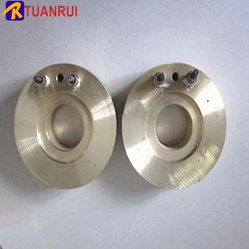 Custom cast copper heating plate for air trough