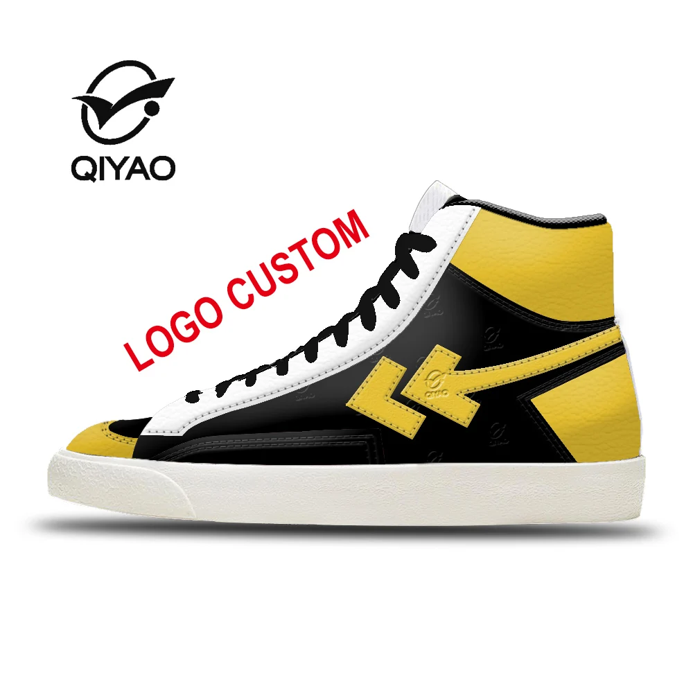 Designer Custom Wholesale Manufacturer Genuine Leather High Top Blazeres Sport Sneakers Customized Men Mid Basketball Shoes