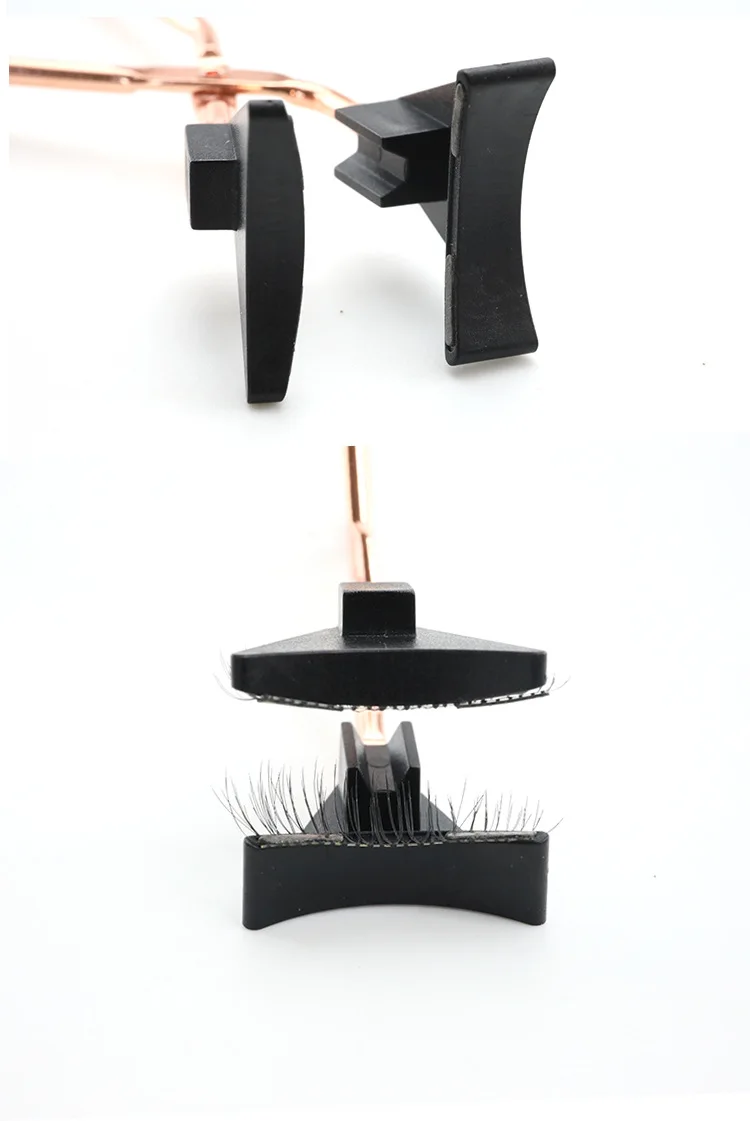Private Label Quantum Magnet curler Portable Eyelash Tweezers Lash Applicator