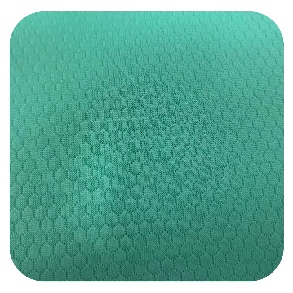 MY Knit Polyester Soccer Mesh Fabric Wicking Fabric Quick-Dry  Jacquard Knitting  Fabric  for Sportswear and T-shirts