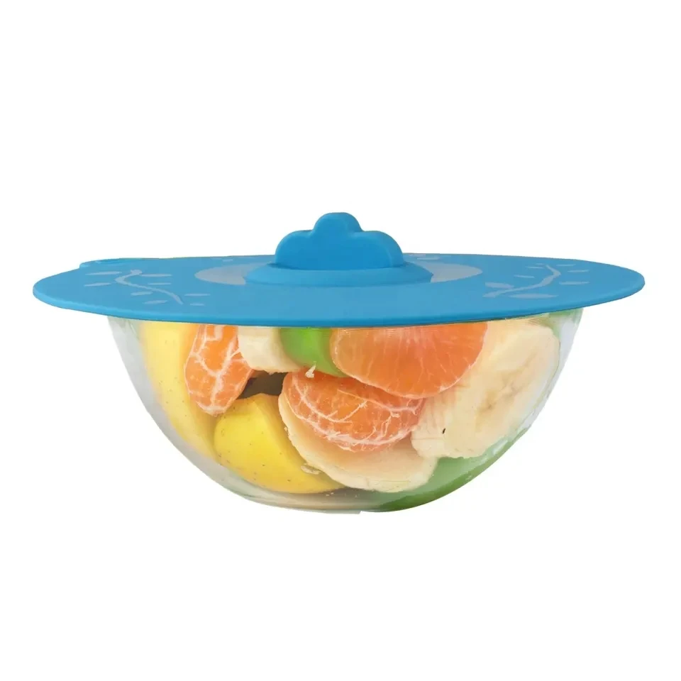 Homesun BPA Free 4pcs Leak proof Silicone Pot Covers Silicone Suction Lids For Pan Bowl Cups