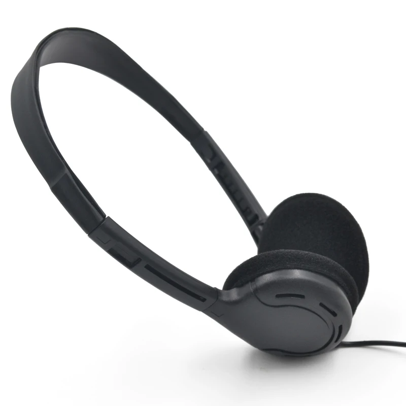 Черные проводные наушники с одной вилкой 3,5 мм, дешевые/головные наушники и авиакомпании, наушники