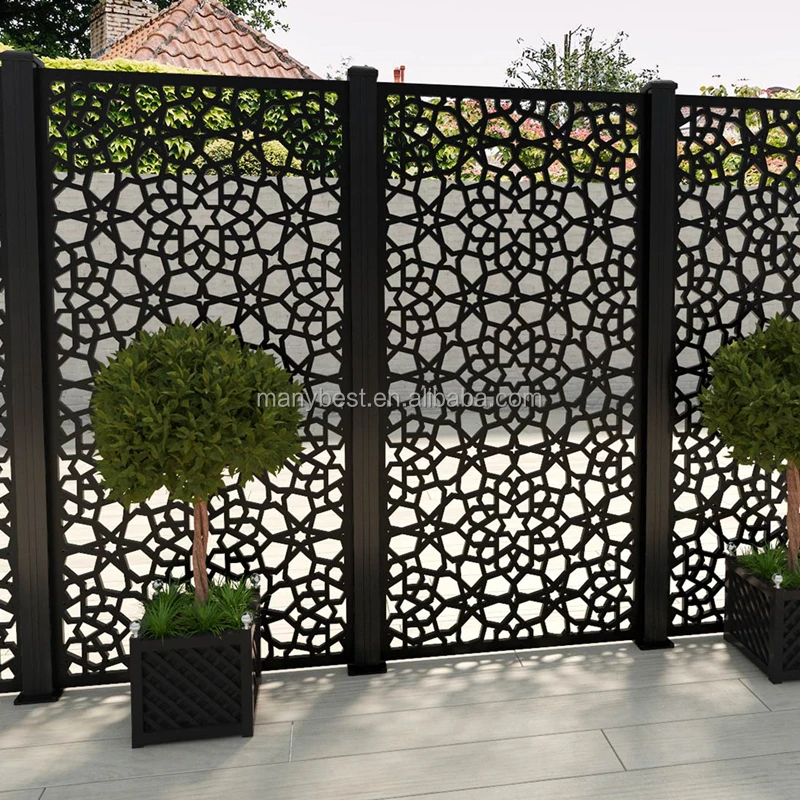 exterior interior use privacy carving aluminium privacy metal screen