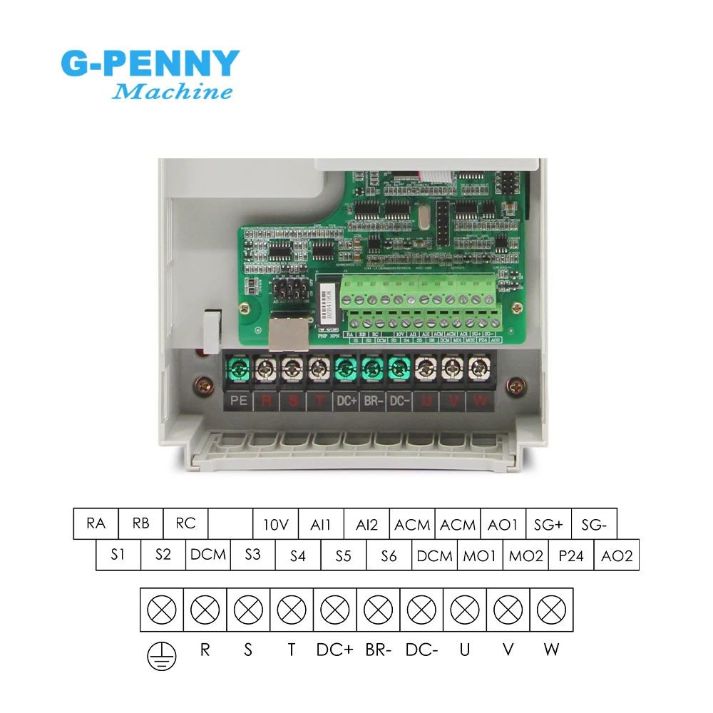 7.5KW FULING Inverter VFD CNC speed control Variable Frequency For CNC Drive Hybrid Power
