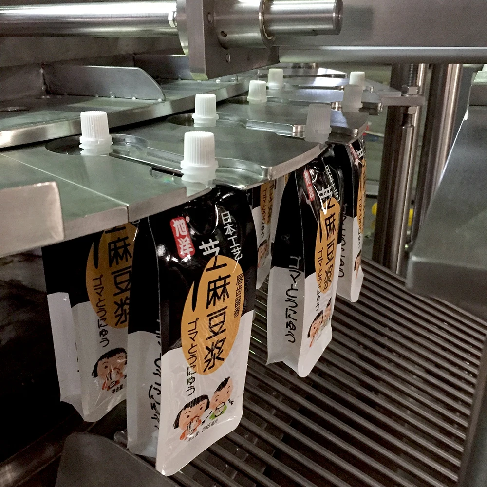 Wholesale China Manufacture Spout Pouch Filling Capping Machine screwing pouch filling