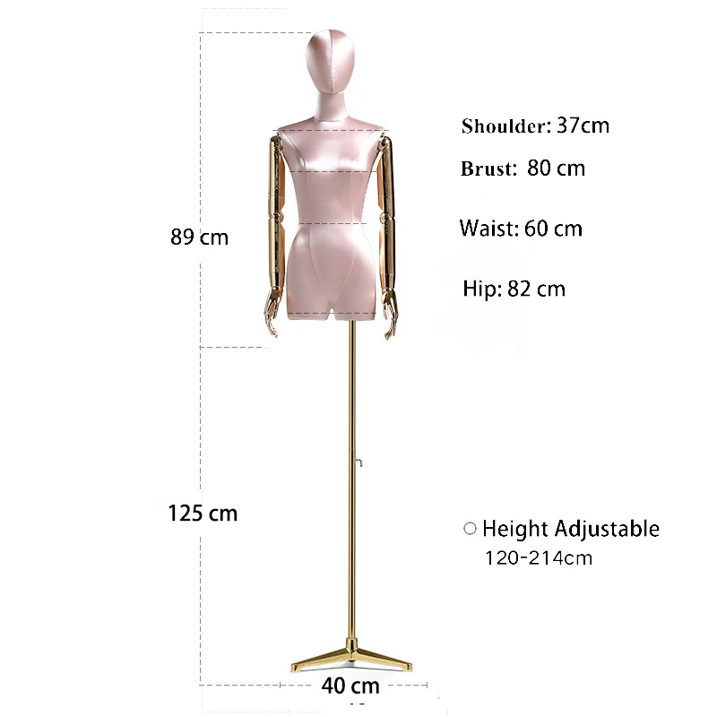 Clothing Store Fashion Lady Display Dress Form Torso Model Women Upper Body Velvet Half Body Femme Magasin Female Mannequin