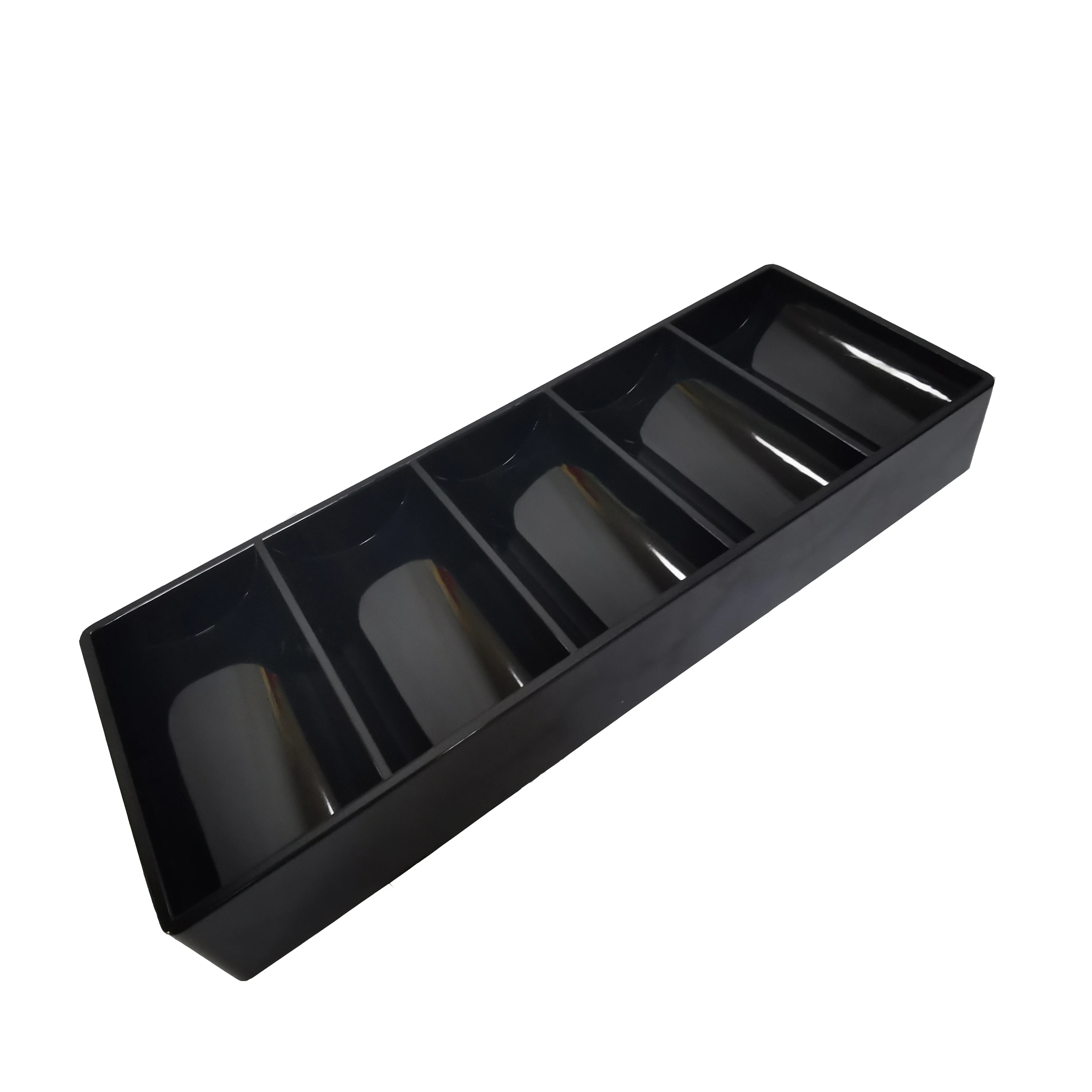 High quality custom poker chip box 100 pieces acrylic black poker chip tray