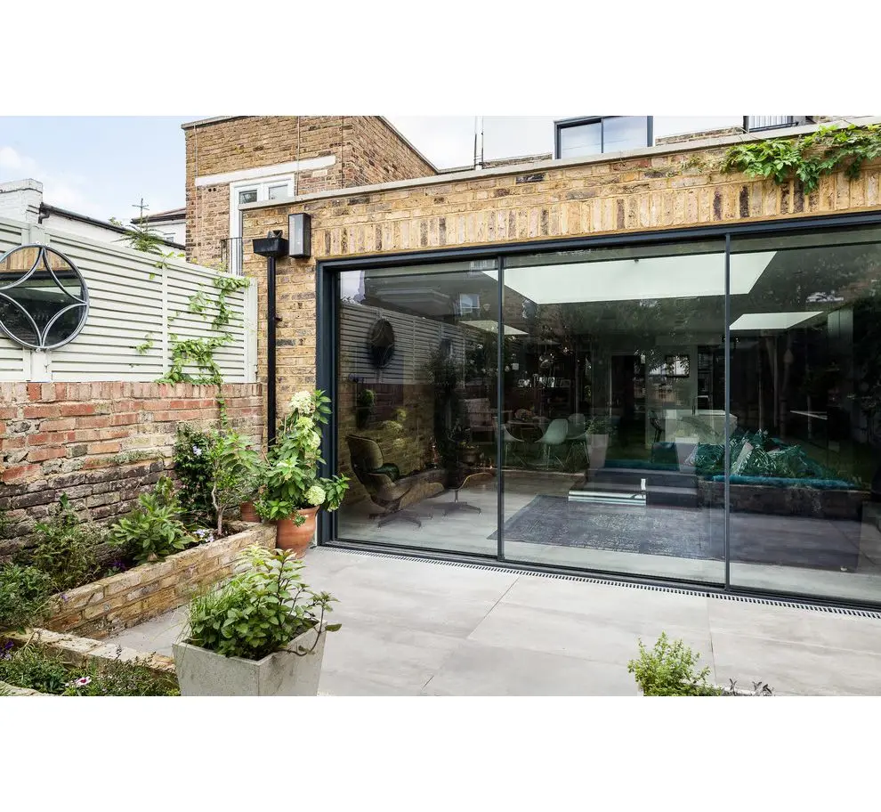 Sliding Tilt And Turn Frameless Aluminium Tempered Glass Window And Doors