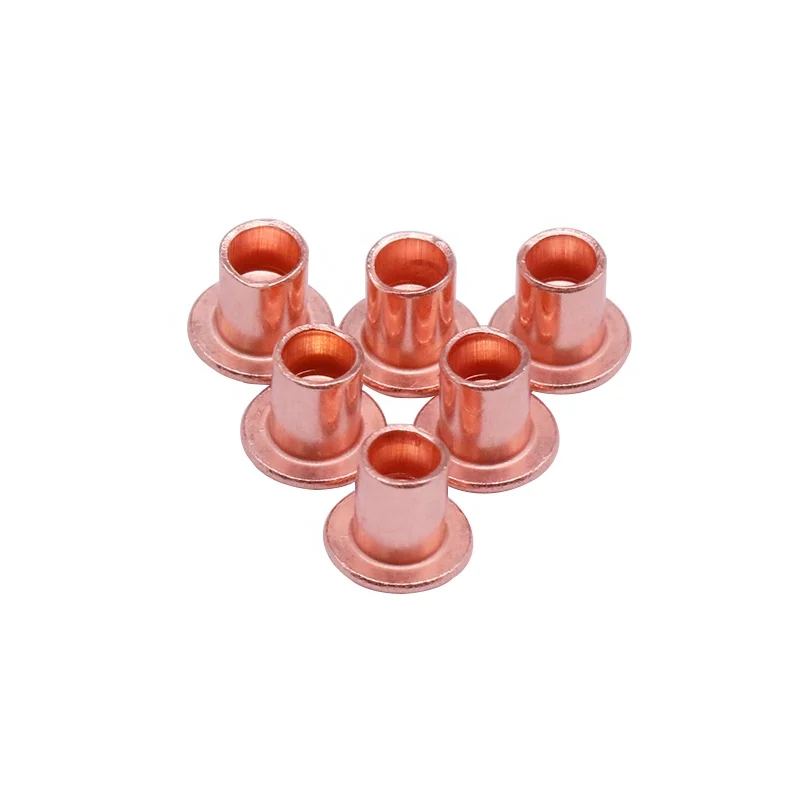 Start 2015 Strength Manufacturers Iron Red-Copper-plated Round Head Semi Tubular Rivets for Hardware Fastening