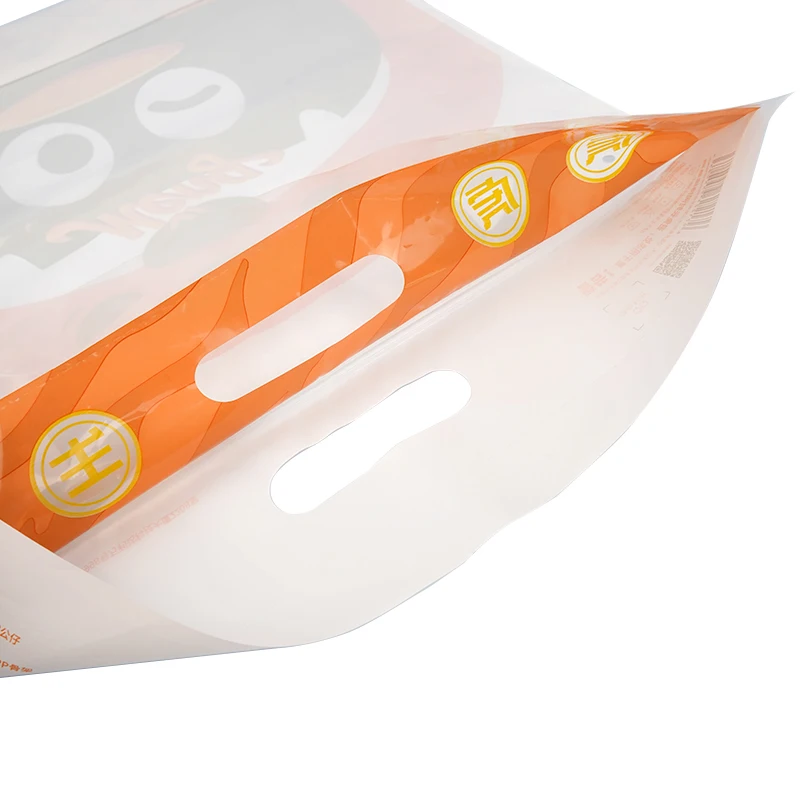 On Roll Hot Sale Good Price Valve Transparent Produce Packaging Supermarket for Vegetable and Fruit Bottom Coffee Flat Bag