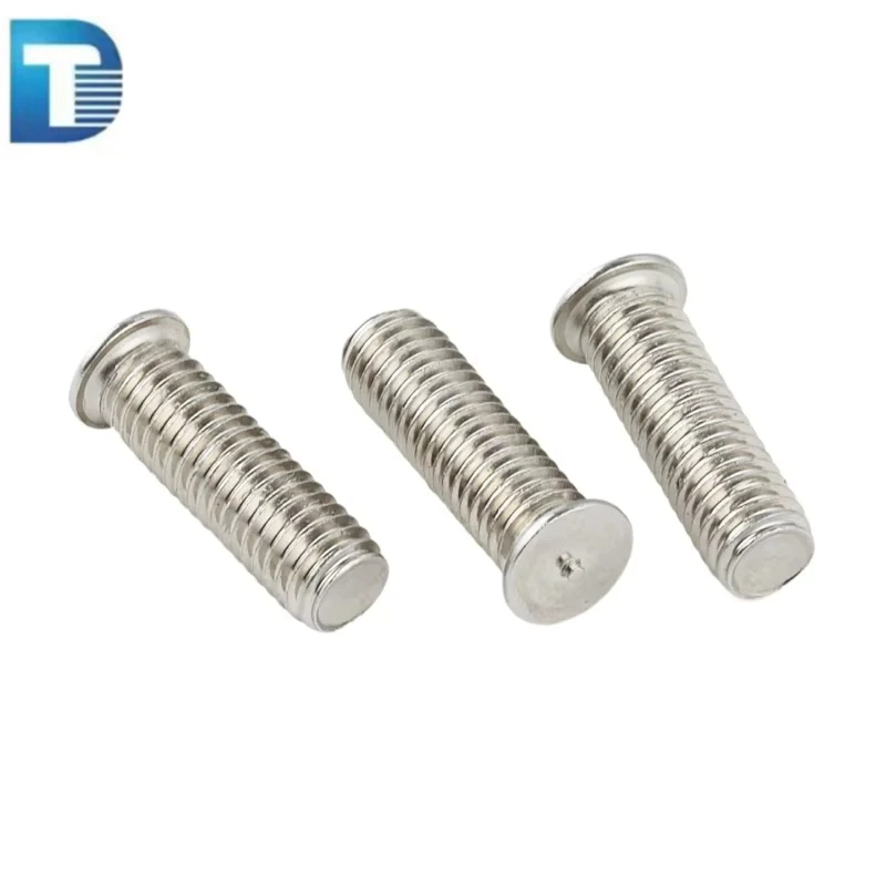 Factory Price M8 M10 SUS 304 316 316L Stainless Steel Weld Screw Customizable Sizes ISO 13918 Polished Plain Metric 9mm 25mm
