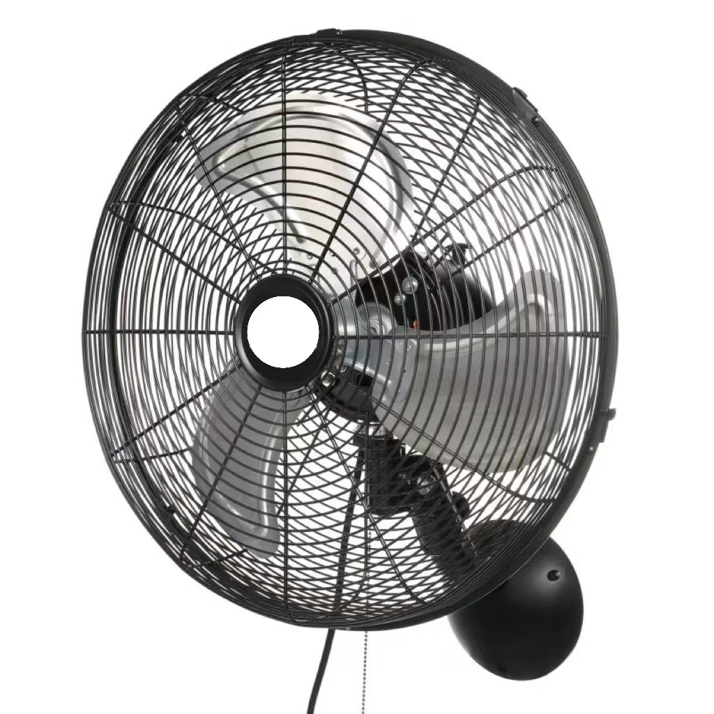 16 inch 3 Speed 8850 CFM High Velocity Oscillating Wall Mount Fan For Commercial Industrial Use