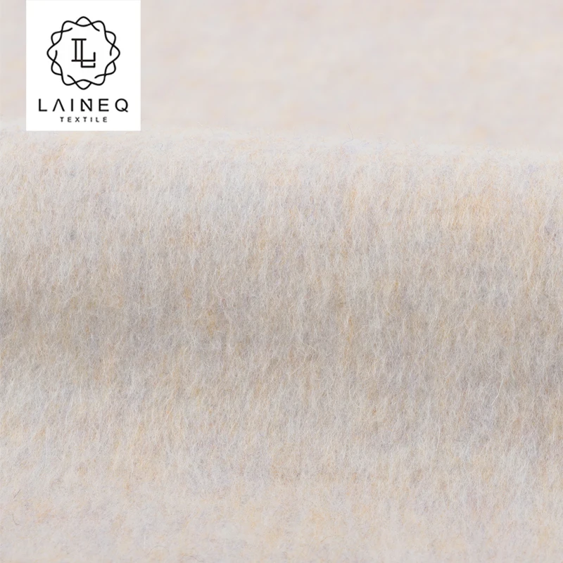 Легкое тепло: новый продукт 5% шерсти альпаки 95% двухлицый длинноволосый Альпака смешанный цвет шерстяной ткани для пальто