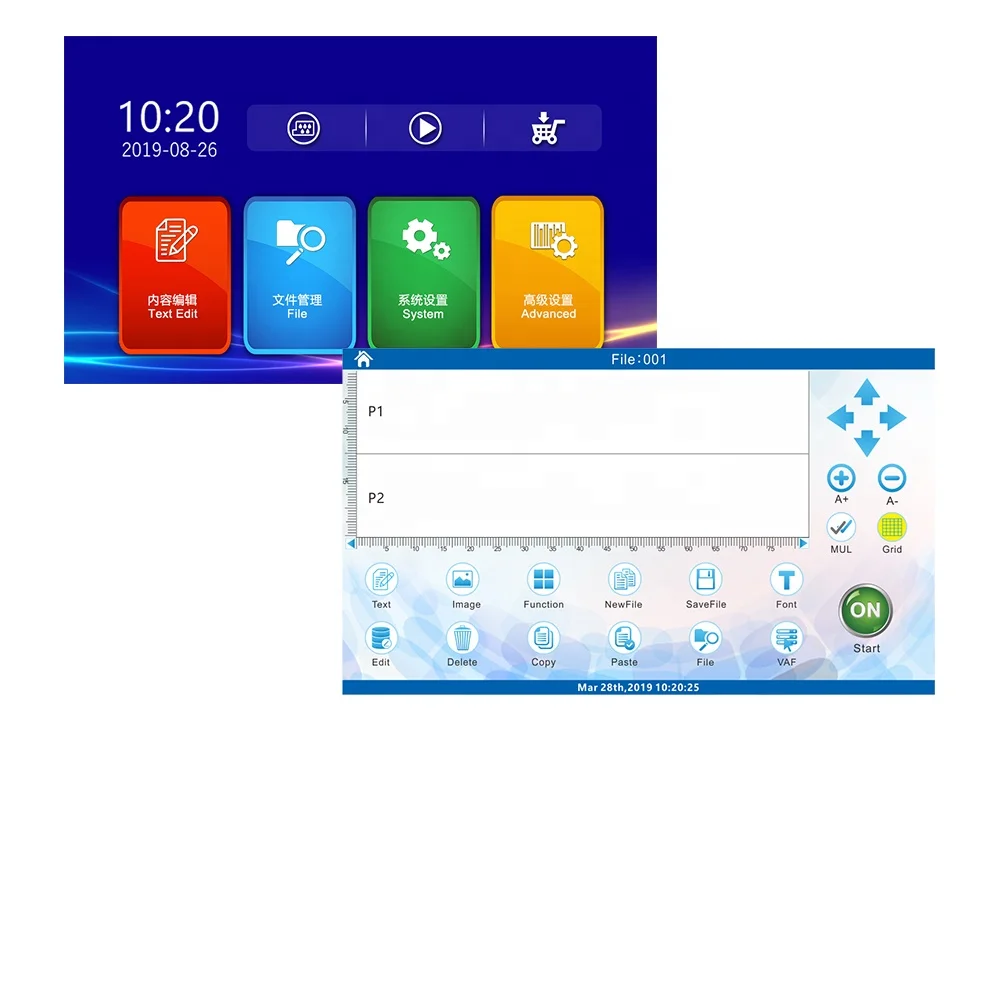 AOKDI A268 portable high quality eco solvent Ink inkjet gun printer 1 inch handheld tij inkjet printer inkjet Machine