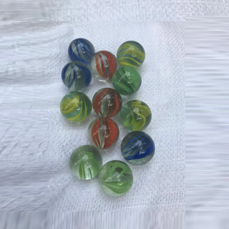 Safety Round Solid Beautiful Colored  Glass Marble glass pebble  for decoration