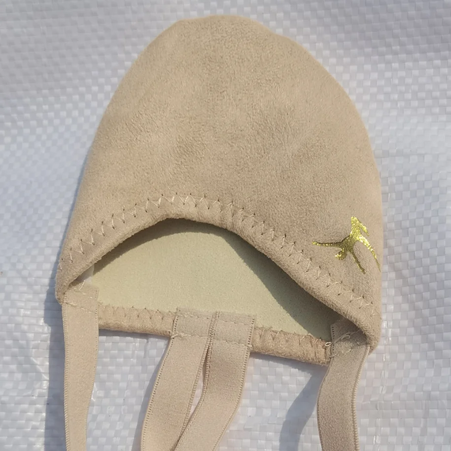 Half Sole Dance Gymnastics Shoe Rhythmic Gymnastic Toe Shoes Microfiber leather Half Toe Shoes