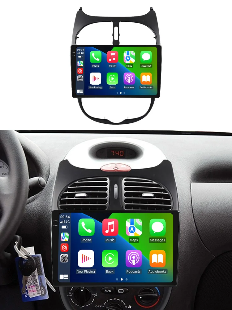 Автомагнитола MEKEDE MS Android gps-навигация 8 ядер ГБ 256 для Peugeot 206 2004 2008 ADAS DVR TPMS