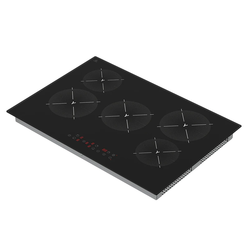 8000w 220v  energy saving induction cooker parts cooktop ceramic glass 5 burners ceramic cooktop