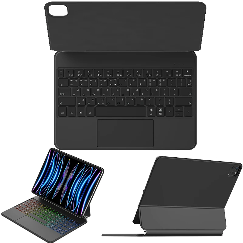 Korean Keyboard Case for iPad Air 11-inch (M2) 2024 & iPad Pro 11 inch  4th/3rd/2nd/1st Gen ,Magic Keyboard