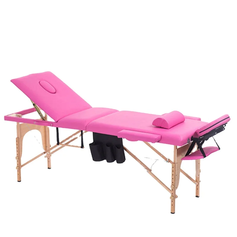 Cheap folding massage table leather portable massage table