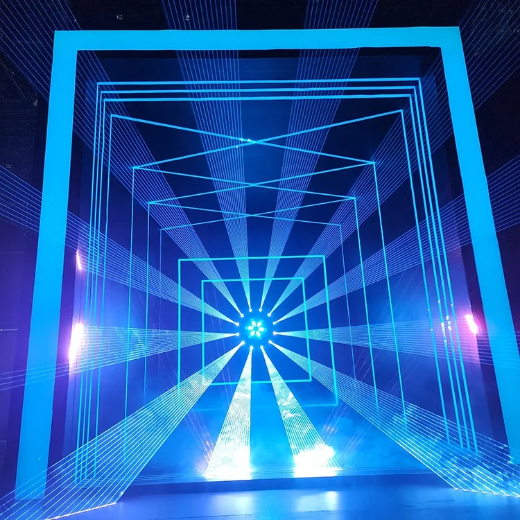 Новый 3D 36 Вт 24 Rgb лазерный матричный свет 12 головных кругов клубный вентилятор проектор со светодиодным вентилятором